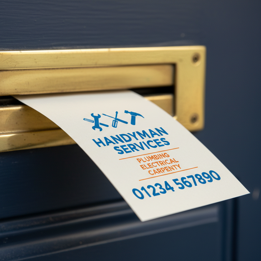 make the flyer flop out of the letter box a little bit as it is paper not card